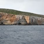 Calm turquoise sea around the island of Comino in Malta